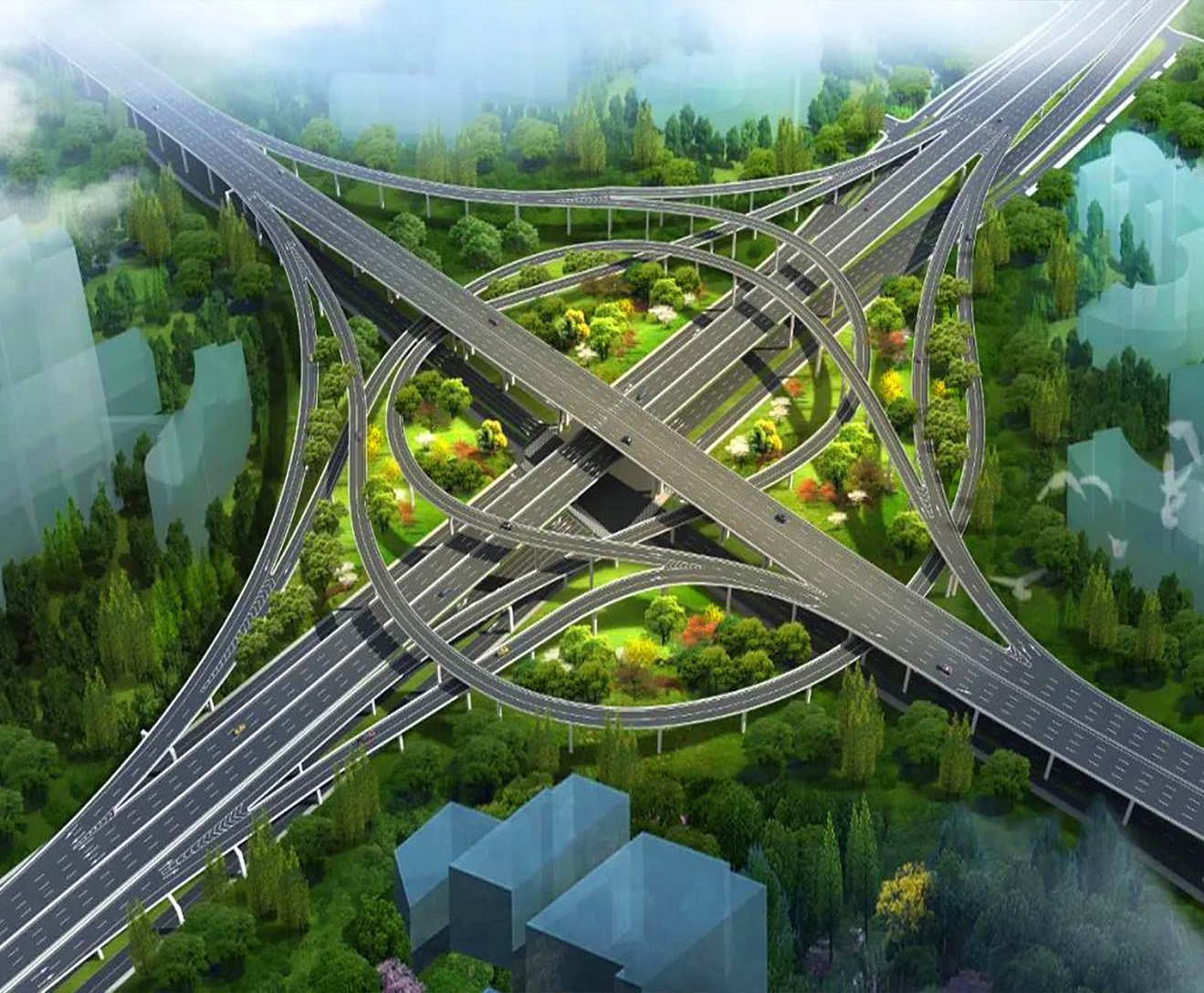 湖南高速匝道分合流主動交互預警系統